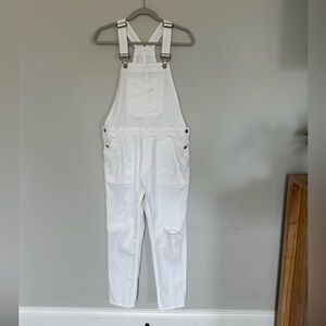 Medium white Gap denim overalls